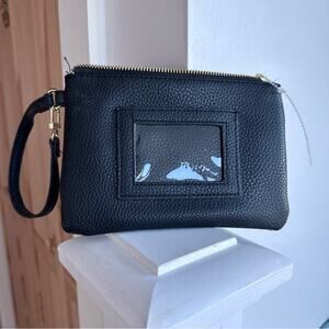 Steve Madden - wristlet bag black clutch